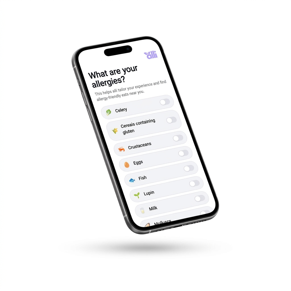 alli app showing a scan result
